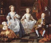 William Hogarth Famijen Graham's children Spain oil painting artist